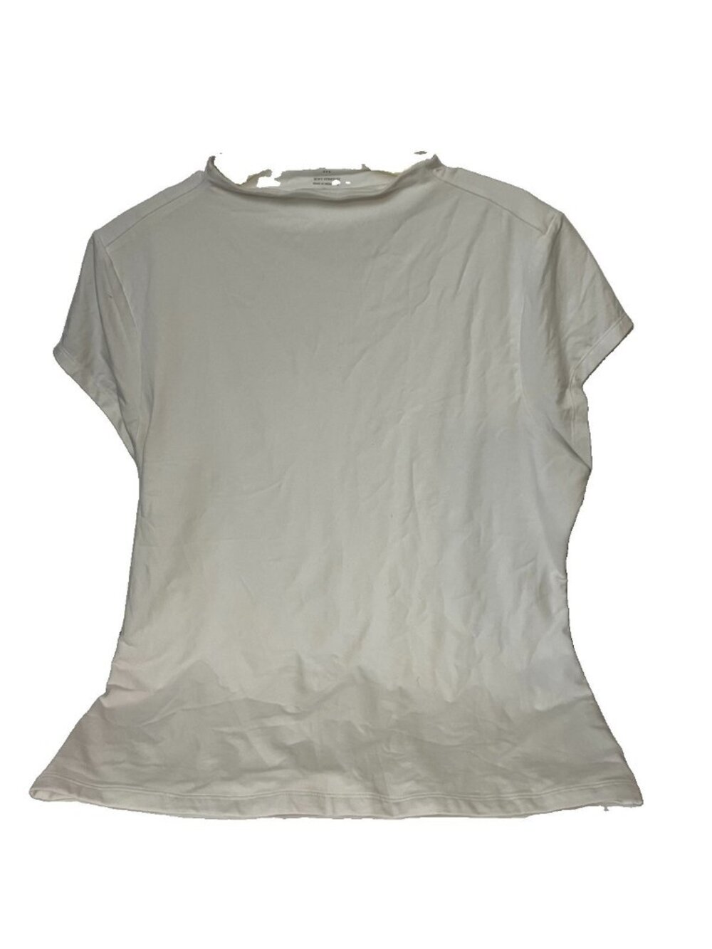 Banana Republic Mock Neck T Shirt White XL.       Gg